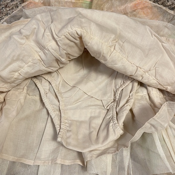 NWT BABY GAP FLORAL CHIFFON ASSYMEYRICAL STRAO LINED DRESS & DC 12-18 MONTHS - Picture 5 of 7